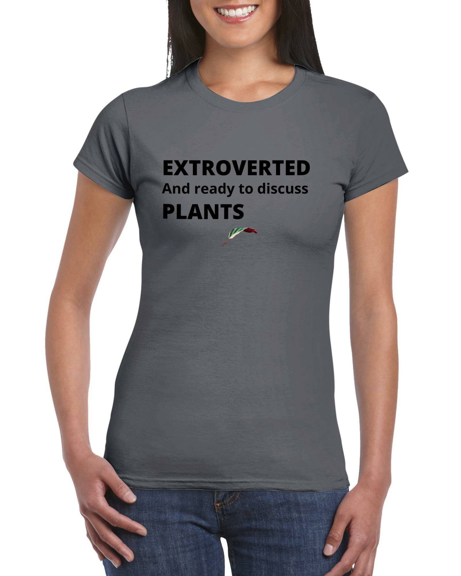 Extroverted- Classic Womens Crewneck T-shirt-Print Material-ThePaintedLeaf-care