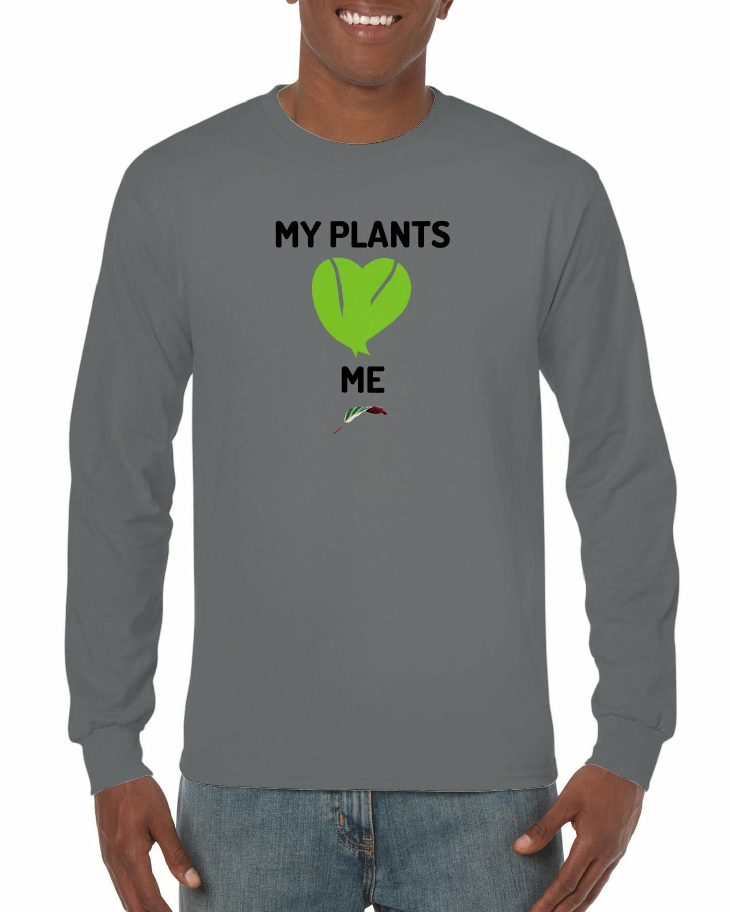 My Plants <3 Me- Classic Unisex Longsleeve T-shirt-Print Material-ThePaintedLeaf-care