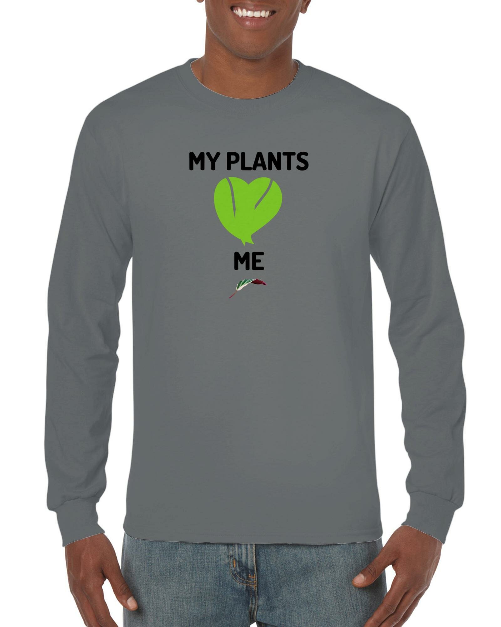 My Plants <3 Me- Classic Unisex Longsleeve T-shirt-Print Material-ThePaintedLeaf-care