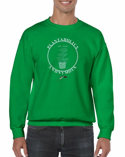 Plantaholics Anonymous- Classic Unisex Crewneck Sweatshirt-Print Material-ThePaintedLeaf-care