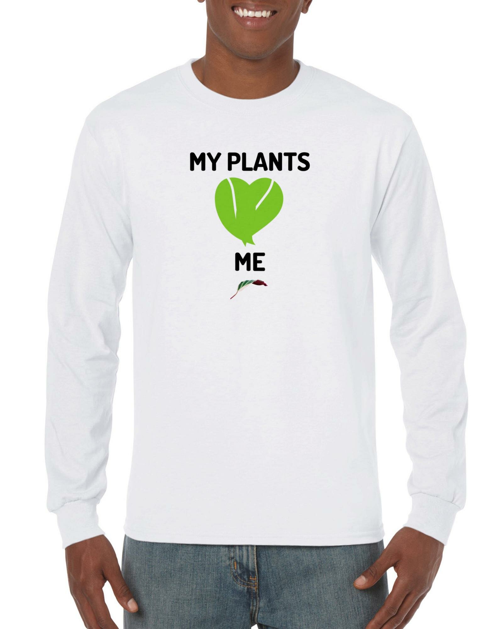 My Plants <3 Me- Classic Unisex Longsleeve T-shirt-Print Material-ThePaintedLeaf-care