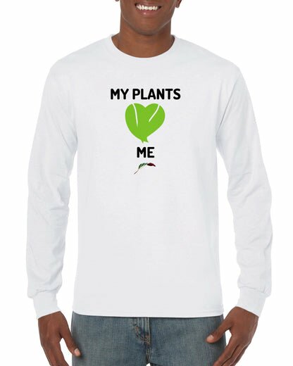My Plants <3 Me- Classic Unisex Longsleeve T-shirt-Print Material-ThePaintedLeaf-care