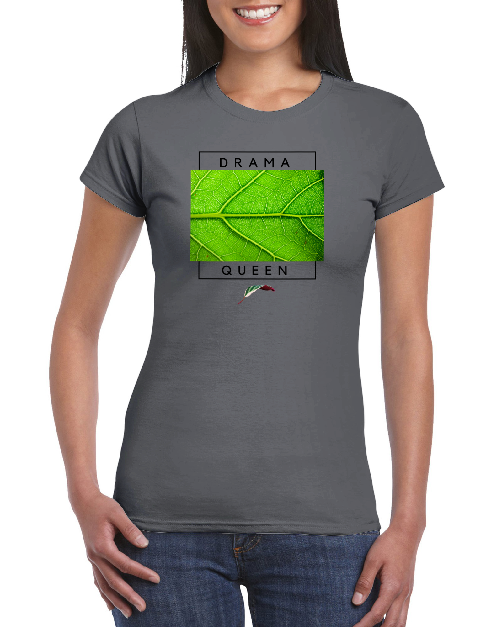 Drama Queen- Classic Women's Crewneck T-shirt-Print Material-ThePaintedLeaf-care