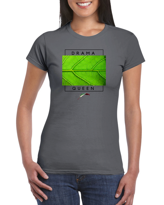 Drama Queen- Classic Women's Crewneck T-shirt-Print Material-ThePaintedLeaf-care